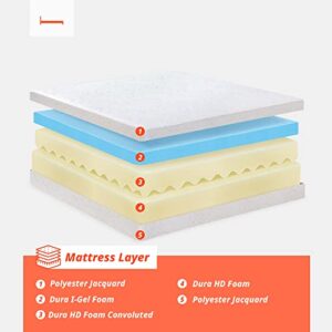 PrimaSleep 9 Inch Multi-Layered Memory Foam Full Mattress