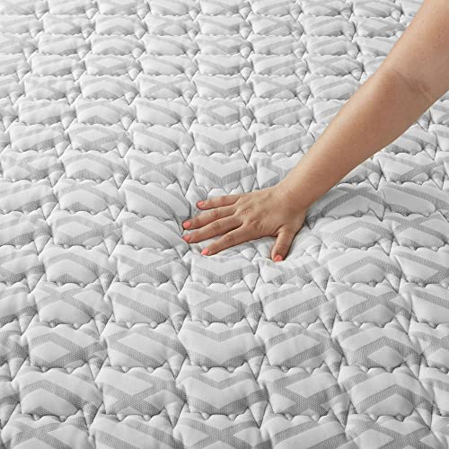 Simmons Amazon Exclusive - Premium Hybrid Memory Foam Mattress - 10 Inch, King Size, Individually Wrapped Coils, Cooling Foam, Quilted Cover, CertiPur-US Certified, 100-Night Trial