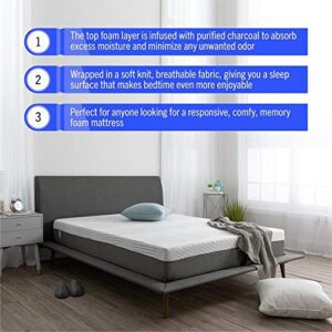 Sleepy's by Mattress Firm | Memory Foam Doze Mattress | King Size | 10" Medium Comfort | Pressure Relief | Moisture Wicking Breathable | Adjustable Base Friendly