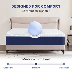 VXZ Twin Mattress, 6 Inch Gel Memory Foam Twin Mattress in a Box, CertiPUR-US Certified Twin Size Mattress, Pressure Relief &Motion Isolation, Supportive Medium-Firm Foam Mattress, Made in USA