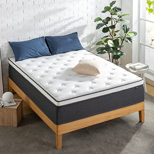 Zinus 12 Inch Comfort Essential Pocket Spring Hybrid Mattress/Pressure Relieving Support/CertiPUR-US Certified/Mattress-in-a-Box, Full