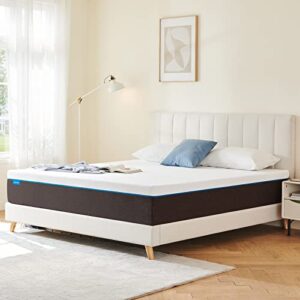 JINGWEI Narrow Twin Mattress 6 Inches Cooling-Gel Memory Foam Mattress Bed in a Box, Certified Foam, Pressure Relief Supportive, Medium Firm Narrow Twin Size Mattress, 30X 75 X 6inches