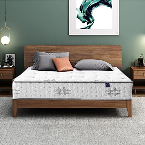 Twin Mattress,10 Inch Hybrid Mattress in a Box,Gel Memory Foam Twin Size Mattress,Individually Wrapped Pocket Coils Innerspring Mattress for Motion Isolation,Medium Firm (Twin)