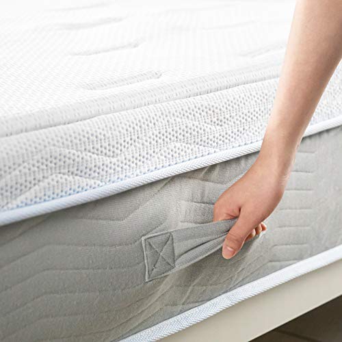 Mellow 10 Inch Olaf Gel Memory Foam Mattress with Cooling Fabric, Made in USA, CertiPUR-US Certified Foams, Oeko-TEX Certified Eco Cover, Quilted Comfort Top, Queen