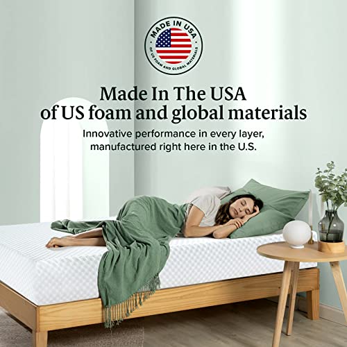 Twin/Full/Queen/King Mattress, 12 Inch Cooling Gel Memory Foam Mattress with Fit The Spine for Pressure Relief, Certipur-Us Certified Mattress for Motion Isolating, Cool Sleep, Medium Firm Feel-Queen