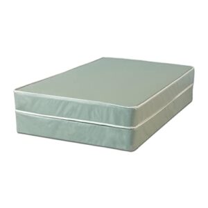 Nutan 8-Inch Firm Double sided Tight top Waterproof Vinyl Innerspring Mattress and 4-Inch Fully Assembled Wood Boxspring/Foundation Set,Twin XL