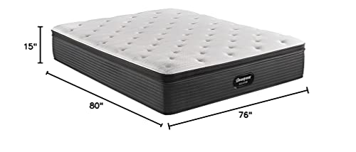 Beautyrest Silver BRS900 15 inch Medium Pillow Top Mattress, King, Mattress Only