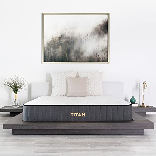Brooklyn Bedding Titan Plus 11 Inch Luxe Memory Foam Comforting and Supportive Mattress with Cooling Cover for Plus Sized Sleepers, Queen-Sized Bed
