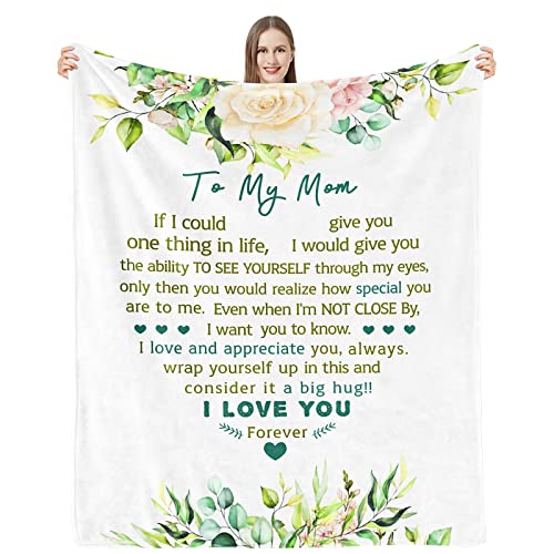 Fluffy Time Gift for Mom Birthday Gifts from Daughter Son Unique Mothers Day Birthday Christmas Blanket Gifts Ideas for Mom I Love You Mom Gifts to My Mom Presents for Mother Mom