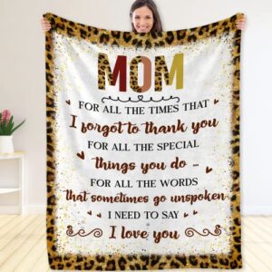 fastpeace gifts for mom from daughter son, blanket for mom mother, birthday christmas newyear gifts idea, throw blankets for women blanket
