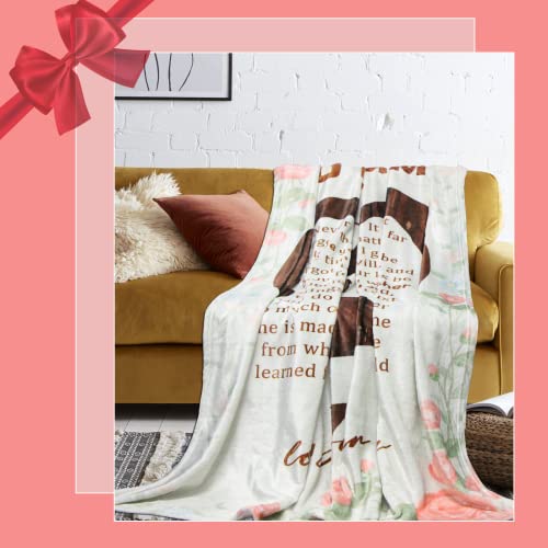 Gifts for Mom Birthday Gifts for Mom from Son to My Mom Blanket Christmas Valentines Day Mothers Day Present Ideas for Mom I Love You Best Mom Ever Gift Super Soft Throw Blanket 60 X 50