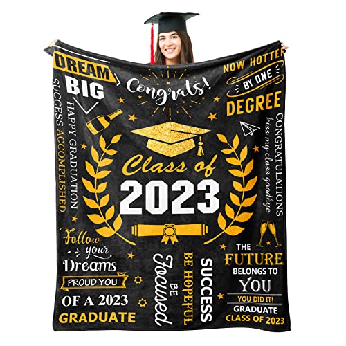 2023 Graduation Gifts, Graduation Gifts Blanket, Graduation Gifts for Her, Congratulations Gifts for Women, Graduation Party favors Supplies, College Graduation Gifts for Him Her Throw Blanket 50"X60"