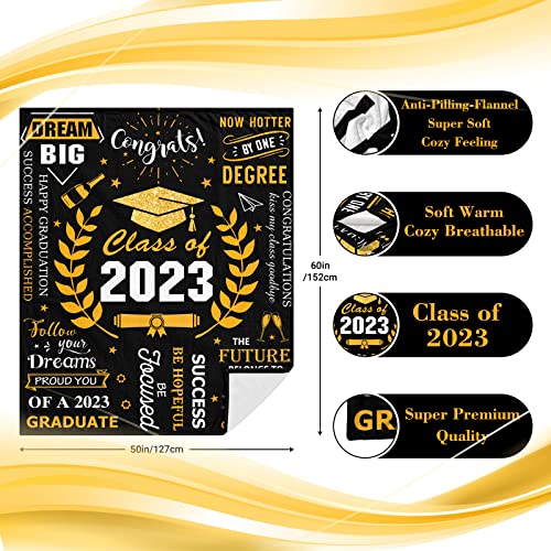 2023 Graduation Gifts, Graduation Gifts Blanket, Graduation Gifts for Her, Congratulations Gifts for Women, Graduation Party favors Supplies, College Graduation Gifts for Him Her Throw Blanket 50"X60"