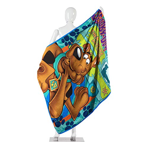 The Northwest Company Warner Brothers Scooby-Doo, "Whole Gang" Micro Raschel Throw Blanket, 46" x 60", Multi Color