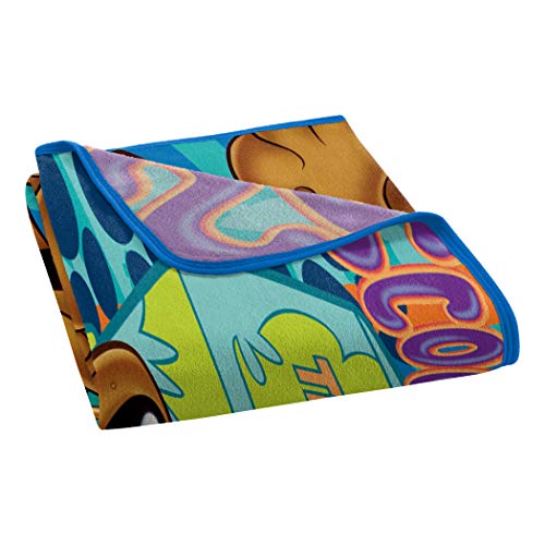 The Northwest Company Warner Brothers Scooby-Doo, "Whole Gang" Micro Raschel Throw Blanket, 46" x 60", Multi Color