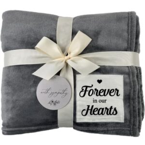 wishmead sympathy gift blanket - memorial gifts for loss of mother - bereavement gifts in memory of loved one loss of father husband condolence grief sorry loving funeral rememberance
