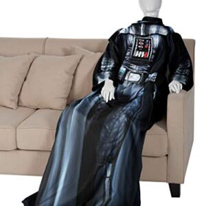 STAR WARS Comfy Throw Blanket with Sleeves, Adult-48 x 71 Inches, Being Darth Vader