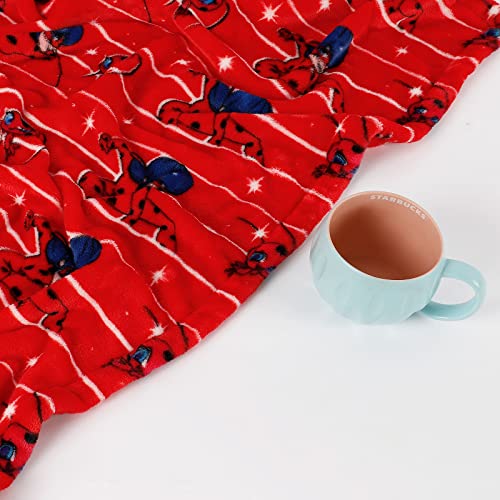 ZonLi Flannel Fleece Throw Blanket 50" x 60" Miraculous Ladybug Cartoon Blankets for Adults and Children,Soft Fuzzy Plush Blanket Bedding Cozy Lightweight for Girls Birthday Valentines Easter Gifts