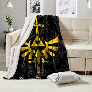 ultra soft anime blanket smooth home decor air conditioning throw blanket for bed sofa couch 80''x60''