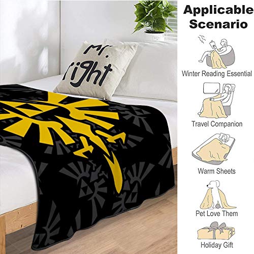 Ultra Soft Anime Blanket Smooth Home Decor Air Conditioning Throw Blanket for Bed Sofa Couch 80''x60''