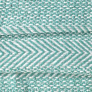 Farmhouse Throws Blanket with Fringe for Chair,Couch,Picnic,Camping, Beach,Throws for Couch,Everyday Use, Cotton Throw Blanket with Super Soft and Excellent Handfeel 50 x 60 -Teal White