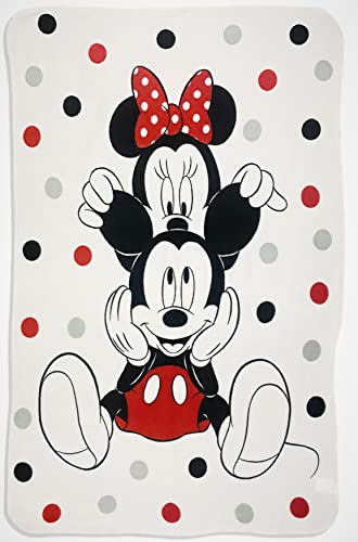 MinnieMouse Cozy Fleece Throw Blanket 40 x 60 (Red)