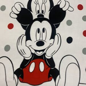 MinnieMouse Cozy Fleece Throw Blanket 40 x 60 (Red)