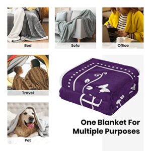 Happy 60th Birthday Gifts for Women Blanket 60”x 50”, Funny 1963 Birthday 60th Gift Idea Throw Blankets for Wife Her Mom Friends Coworker Boss, Flannel Fleece Soft Warm Throw Blankets for Bed Sofa