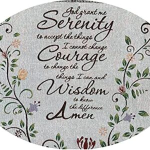 EZ.enjoy God Grant Me The Serenity Prayer Woven Tapestry Throw Blanket with Fringe 50 X 60 Inches