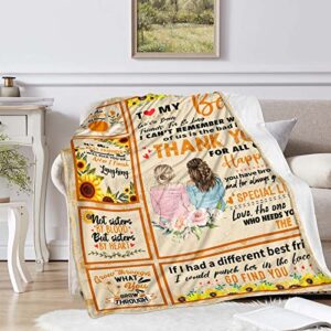 AIYUBOFUN Best Friend Blanket for Mothers Day, Friendship Gifts for Women Friends, Bestie Gifts for Women, Bestfriend Gifts for Best Friend, BFF Gift for Woman, Throw Blanket 60 x 50 inch