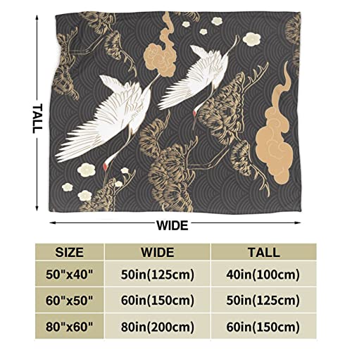 Black and Gold Fleece Blanket Throw Blanket, Ultra-Soft Cozy Micro Fleece Blanket for Sofa, Couch, Bed, Camping, Travel, & Car Use-All Seasons Suitable50 X40