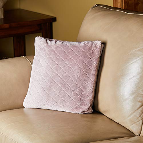 Outrageously Soft Convertible Cozee 2 in 1 Blanket and Pillow Combo- Oversized Lightweight Throw That Folds Into Travel Pillow 60 x 70 Inches - Mauve