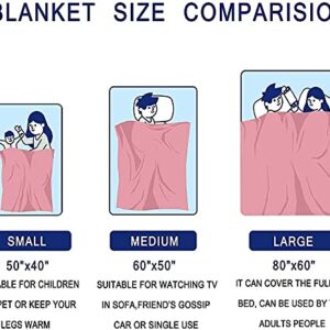 Super Soft Blanket Lightweight Warm Cozy Throw Blanket Bedroom Couch Sofa Blankets for Adults Kids All Season 50"x40"