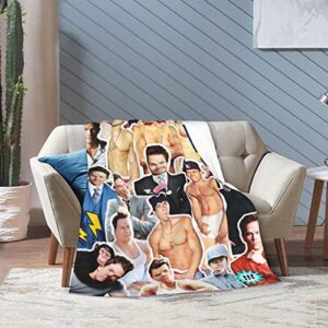 Blanket Mark Wahlberg Soft and Comfortable Warm Fleece Blanket for Sofa, Office Bed car Camp Couch Cozy Plush Throw Blankets Beach Blankets