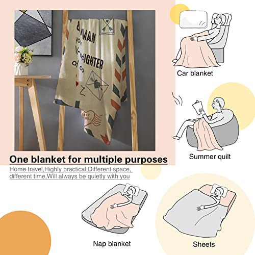 Maynofu to My Daughter Blanket from Mom, Daughter Gifts Letter Printed Throw Blanket Birthday Gifts Christmas Blankets for Bed Couch Living Room (50”x60“)