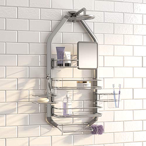 ARTIKA CADG2-C1 Adjustable Bathroom Shower Caddy, Silver