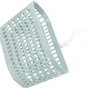 U-K Reusable Plastic Hanging Shower Caddy Kitchen Bathroom Storage Basket with Rotatable Hook Durable & Professional