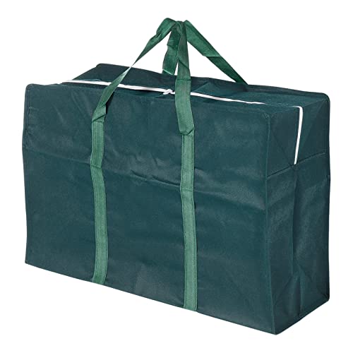 PATIKIL Closet Storage Bags, 27.5'' Length Waterproof Clothes Blankets Organizer Bag with Carrying Handles for Bedding, Green