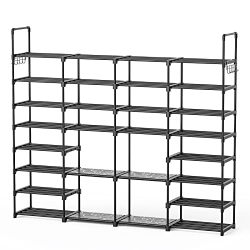 Mavivegue 9 Tiers Shoe Rack Tall Shoe Organizer Shoe Storage Shoe Rack, 8 Tier Large Shoe Rack Organizer