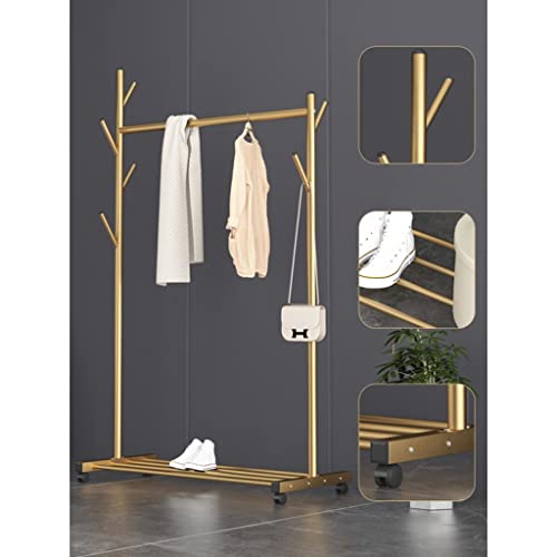 n/a Metal Hanger Marble Hanger Floor Bedroom Living Room Hanging Clothes Modern and Simple (Color : Rose Gold, Size : 169 * 80 * 46cm)