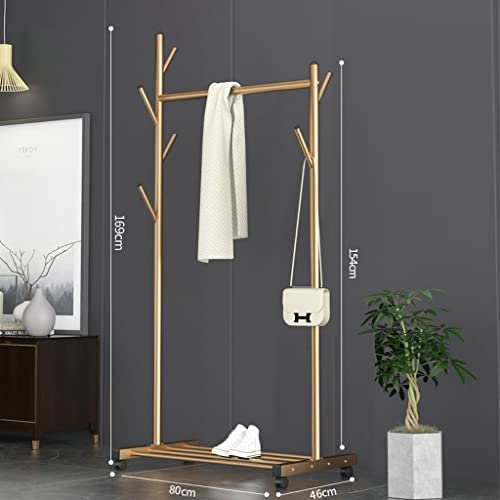 n/a Metal Hanger Marble Hanger Floor Bedroom Living Room Hanging Clothes Modern and Simple (Color : Rose Gold, Size : 169 * 80 * 46cm)