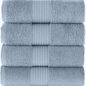 Maura Basics Performance Hand Towels with Hanging Loop. 16”x30” American Standard Towel Size. Soft, Durable, Long Lasting and Absorbent 100% Turkish Cotton Bath Towels Set for Bathroom