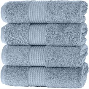 Maura Basics Performance Hand Towels with Hanging Loop. 16”x30” American Standard Towel Size. Soft, Durable, Long Lasting and Absorbent 100% Turkish Cotton Bath Towels Set for Bathroom