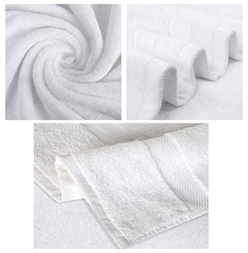 A1 HOME COLLECTIONS 100% Organic Cotton Towels 700 GSM Plush Feather Touch Quick Dry Wash Cloth, Pack of 6 GOTS Certified, Oeko-Tex Green Certified, Organic Cotton Wash Cloth 13"X13" (White)