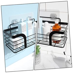 WOONEKY Bathroom Shelf Wall Mount Bathroom Shelf Toilet Glass Shelves Kitchen Shelf Rack Locker Shelf Wall Rack Shelf Glass Display Shelf Shower Shelf Adhesive Bathroom Organizer Glass