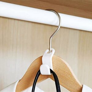 KK5 Hanger Connector Hooks Clothes Connection Cascading Hangers for Clothes Storage & Display in Closet or Store, Heavy Duty Space Saving Outfit Hangers Hanger Extender Clips