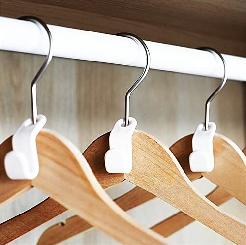 KK5 Hanger Connector Hooks Clothes Connection Cascading Hangers for Clothes Storage & Display in Closet or Store, Heavy Duty Space Saving Outfit Hangers Hanger Extender Clips