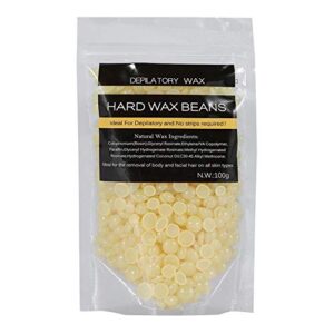 depilatory wax beans,100g/bag no strip hard body waxing beans for hair removal (honey)