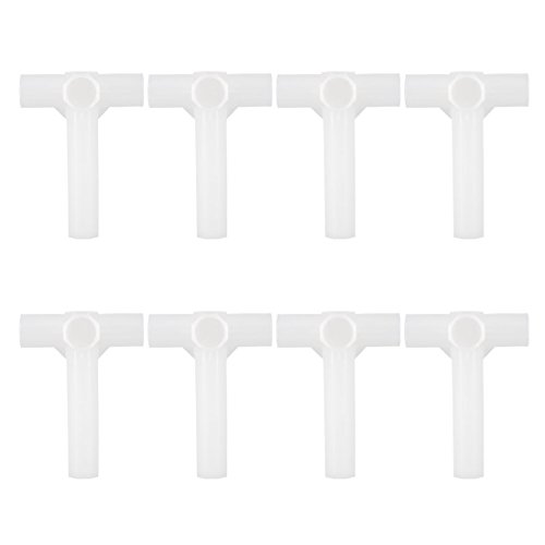 uxcell Shoe Rack Accessories Connectors, 13mm Inner Diameter for Repair Assembled Wardrobe 4 Way, Replacement of Parts 8 Pcs