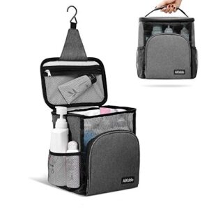 portable shower caddy tote bag, hanging toiletry bag bath organizer for college dorms, gym, camping, swimming and travel
